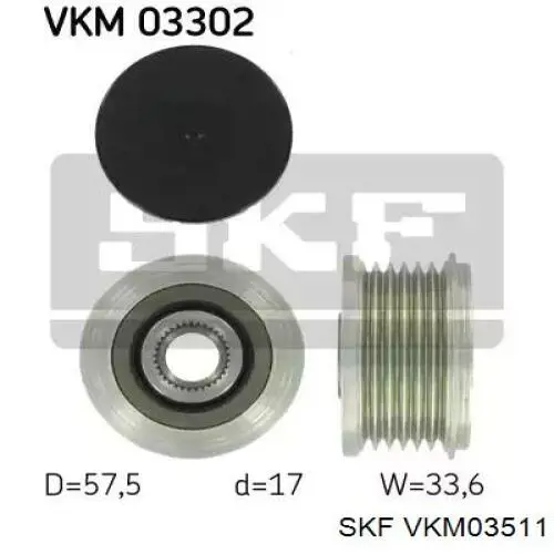 Polea rueda libre SKF VKM03511 precio, desde 45,69 EUR