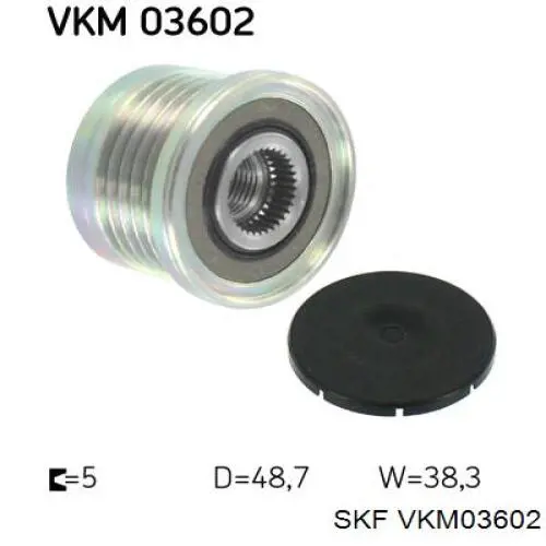 VKM 03602 SKF polea del alternador