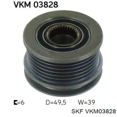 VKM03828 SKF polea del alternador