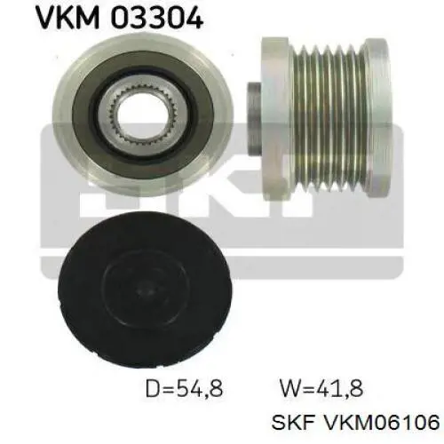 Comprar VKM06106 SKF Rueda libre del alternador