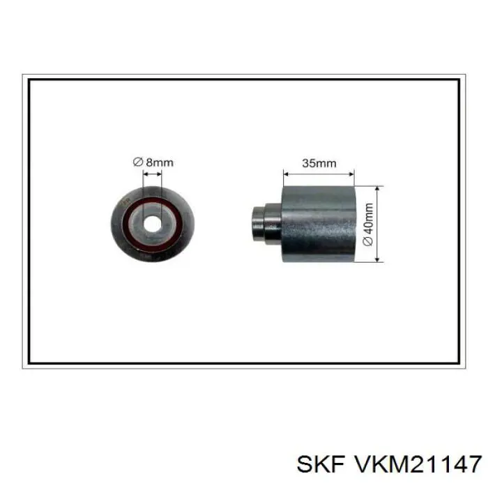Polea correa distribución VKM21147 SKF