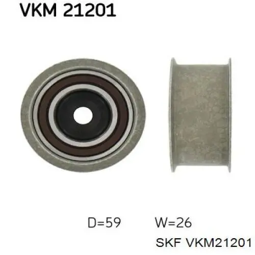 VKM21201 SKF rodillo intermedio de correa dentada