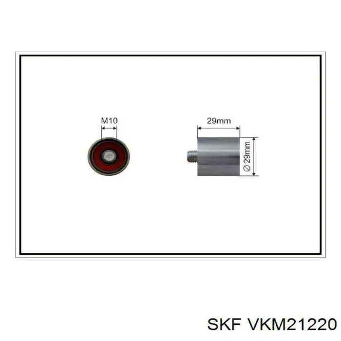VKM 21220 SKF rodillo intermedio de correa dentada