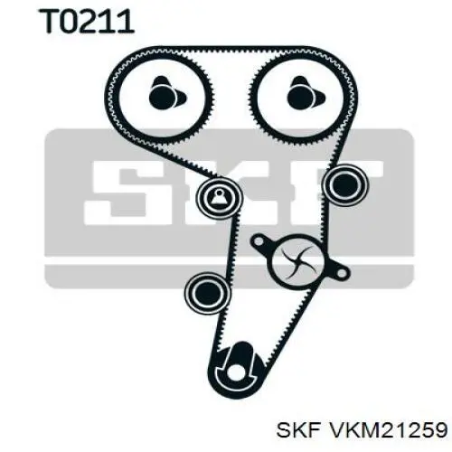VKM 21259 SKF rodillo intermedio de correa dentada
