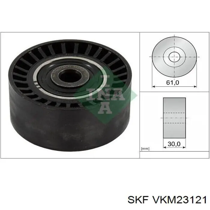 VKM 23121 SKF rodillo intermedio de correa dentada