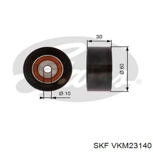 VKM 23140 SKF rodillo intermedio de correa dentada