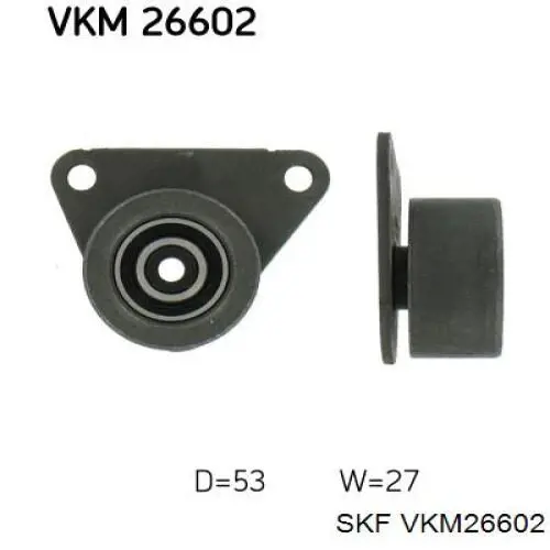 VKM26602 SKF rodillo intermedio de correa dentada