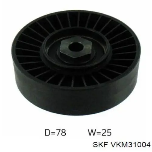 VKM 31004 SKF polea tensora, correa poli v