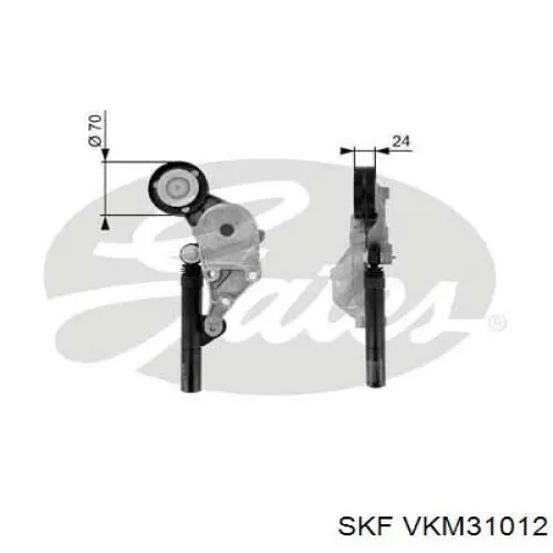 Comprar VKM31012 SKF Tensor de correa poli V 