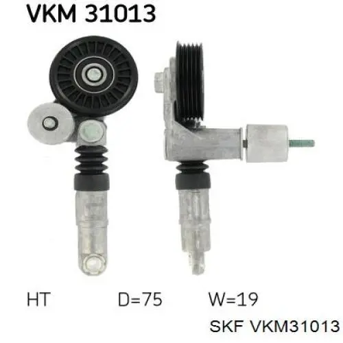 VKM31013 SKF tensor de correa poli v