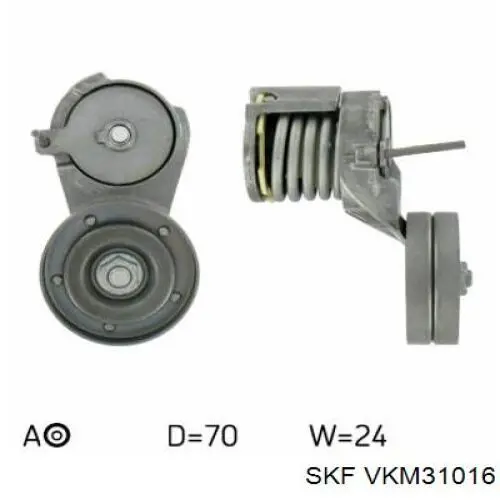 VKM 31016 SKF tensor de correa, correa poli v