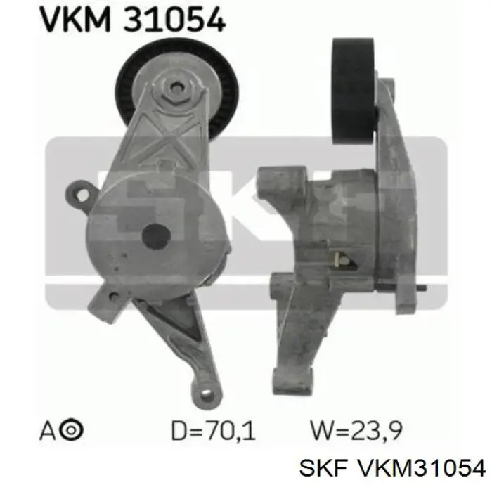 VKM 31054 SKF tensor de correa, correa poli v