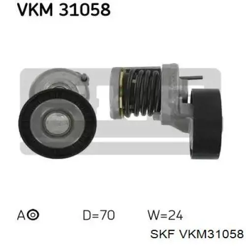 VKM 31058 SKF tensor de correa, correa poli v