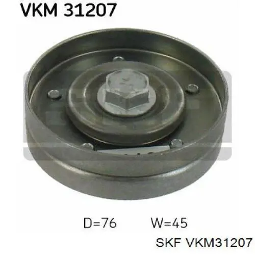 VKM 31207 SKF polea inversión / guía, correa poli v