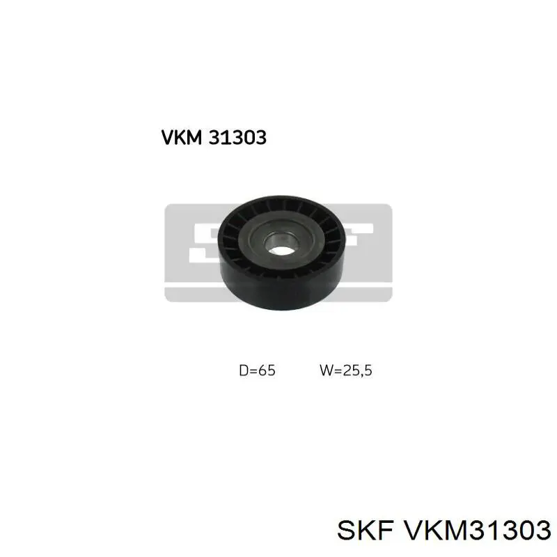 VKM 31303 SKF polea inversión / guía, correa poli v