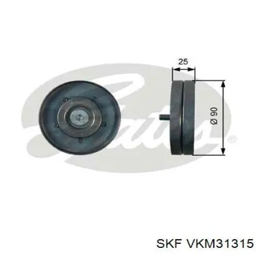 VKM 31315 SKF polea inversión / guía, correa poli v