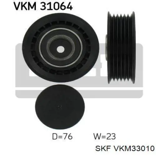 Rodillo tensor correa poli V SKF VKM33010 precio, desde 41,11 EUR