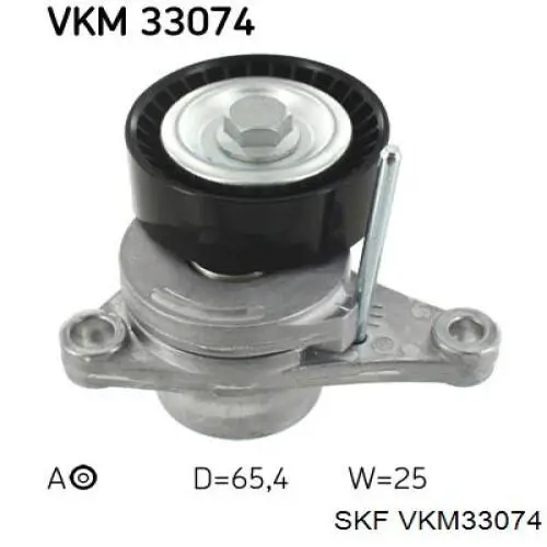 VKM 33074 SKF tensor de correa, correa poli v