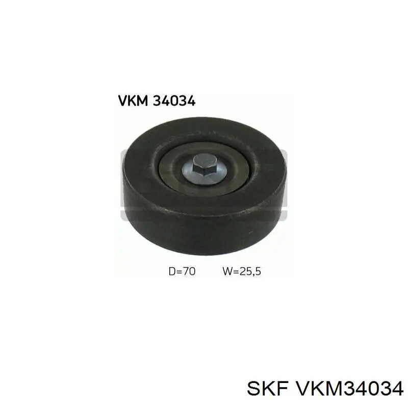 VKM 34034 SKF polea inversión / guía, correa poli v