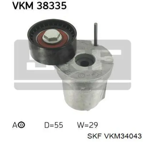 Comprar 93BB19A216CE Ford Polea tensora, correa poli V