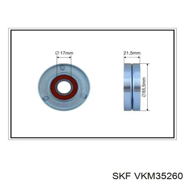 VKM35260 SKF tensor de correa, correa poli v