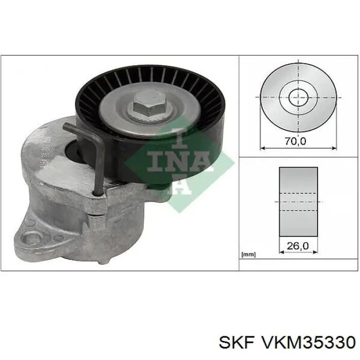 VKM 35330 SKF tensor de correa, correa poli v