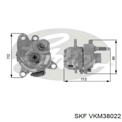 Comprar VKM38022 SKF Tensor de correa poli V 