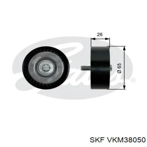 VKM 38050 SKF polea inversión / guía, correa poli v