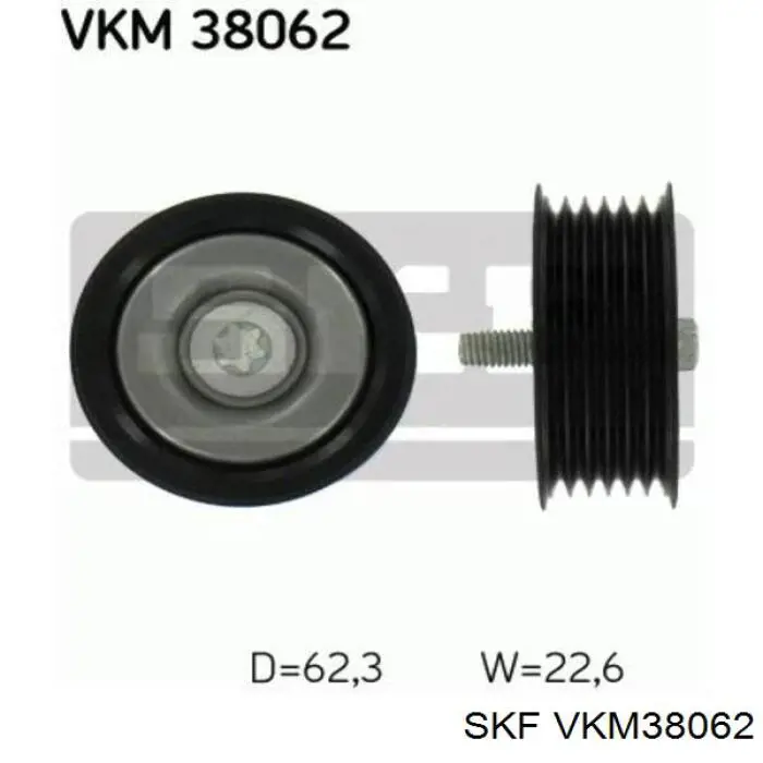 VKM 38062 SKF polea inversión / guía, correa poli v