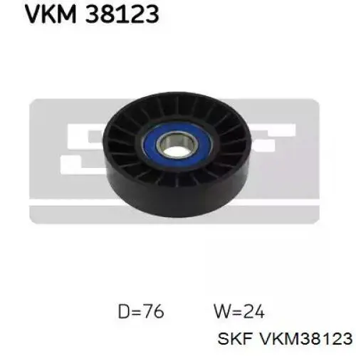Comprar VKM38123 SKF Polea tensora, correa poli V