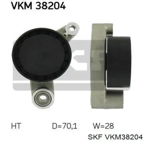 VKM38204 SKF polea tensora correa poli v