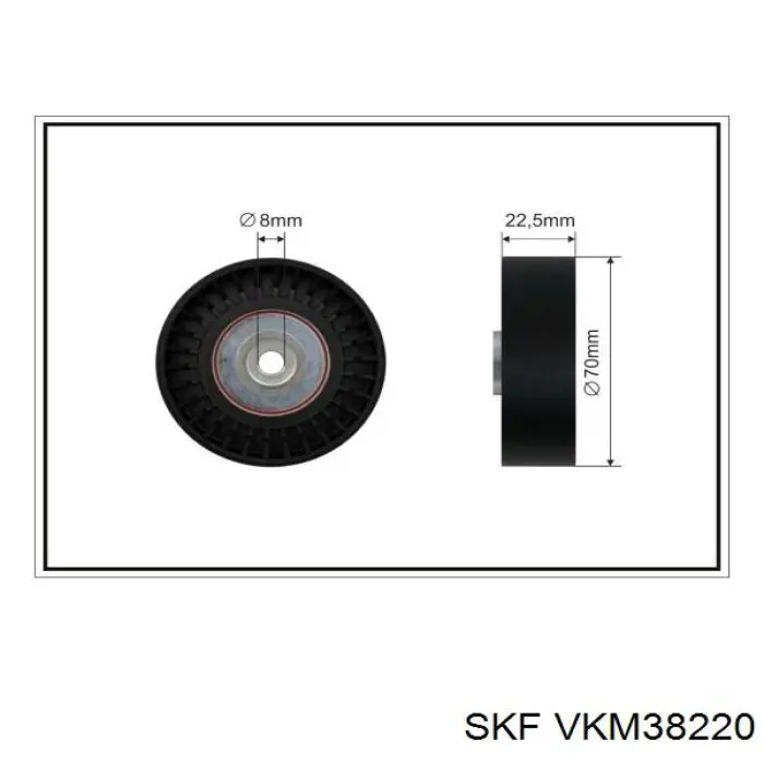 Rodillo tensor SKF VKM38220
