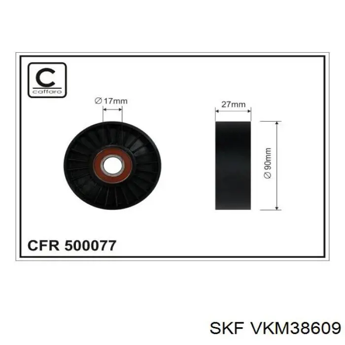 Tensor de correa accesorios SKF VKM38609 precio, desde 28,86 EUR