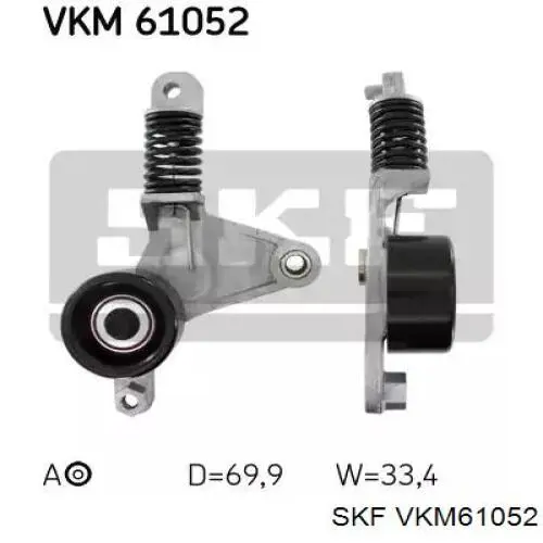 VKM 61052 SKF polea tensora, correa poli v