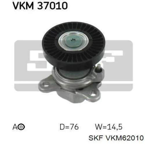 Comprar VKM62010 SKF Polea inversión/guía, correa poli V