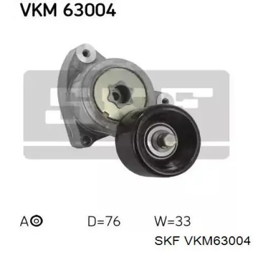 VKM 63004 SKF tensor de correa, correa poli v