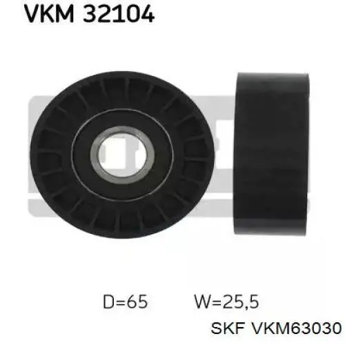 VKM63030 SKF tensor de correa, correa poli v