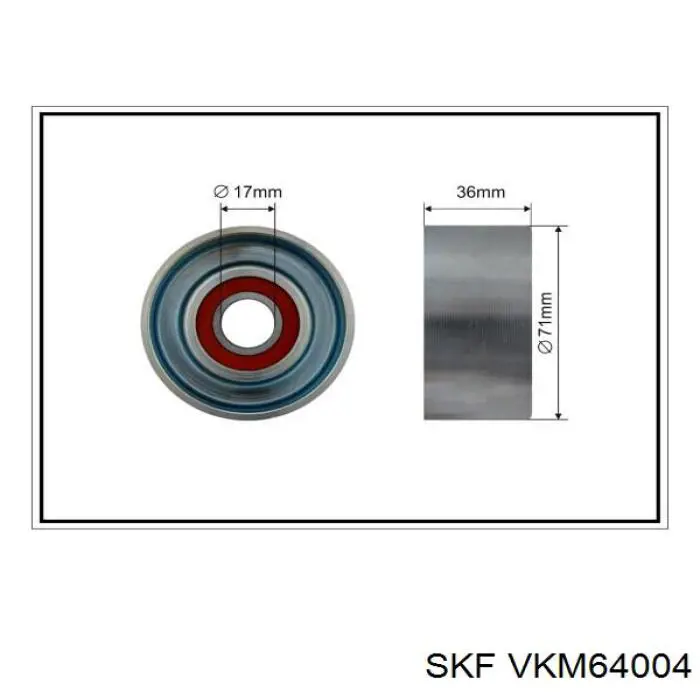 Tensor de la correa trapecial SKF VKM64004 precio, desde 146,41 EUR