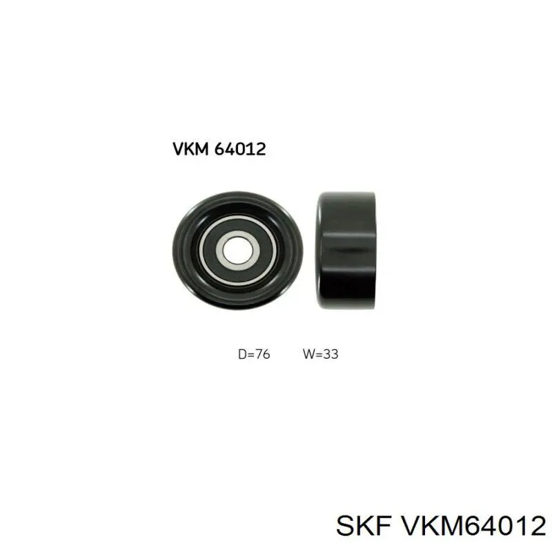 Rodillo tensor correa poli V SKF VKM64012 precio, desde 19,29 EUR