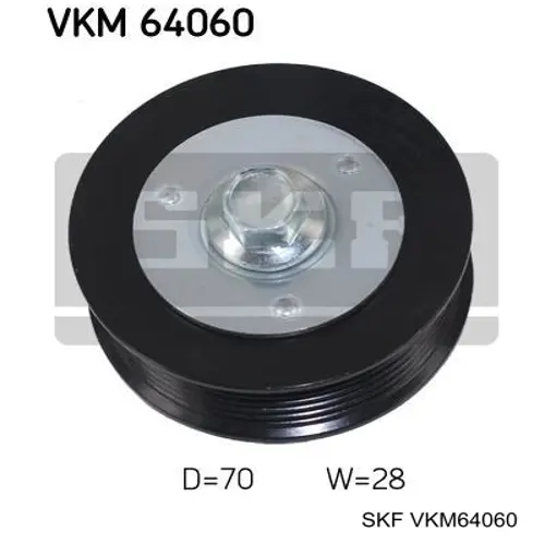 VKM 64060 SKF polea inversión / guía, correa poli v
