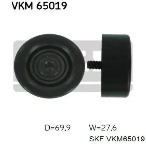 VKM65019 SKF polea inversión / guía, correa poli v