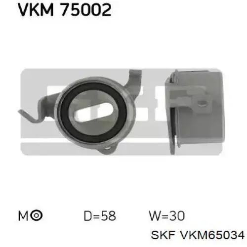 VKM 65034 SKF polea inversión / guía, correa poli v