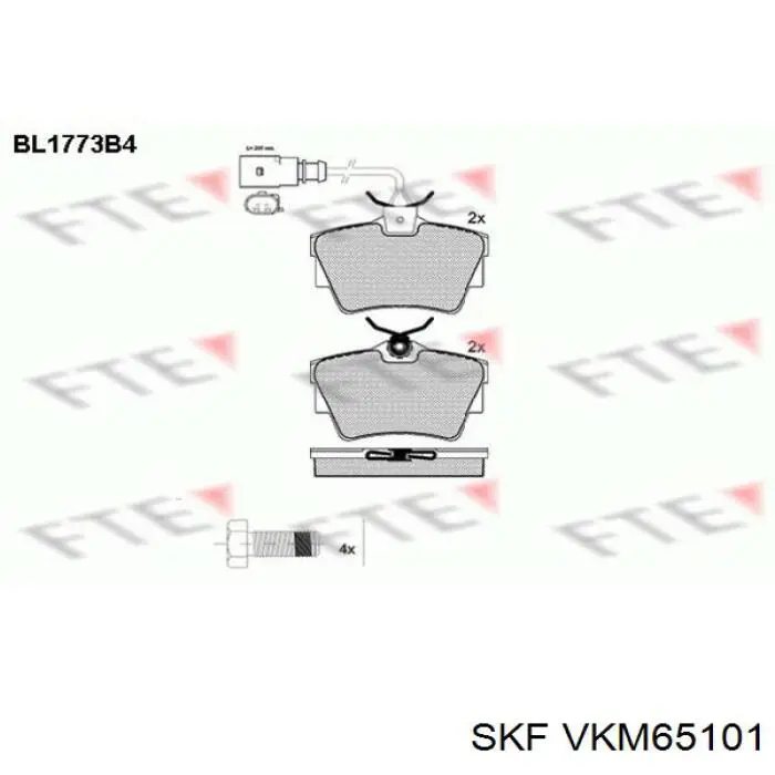 Rodillo guia SKF VKM65101