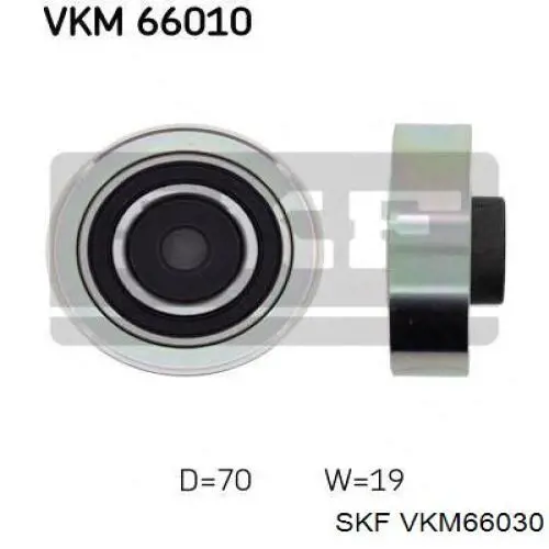 VKM66030 SKF rodillo intermedio de correa dentada