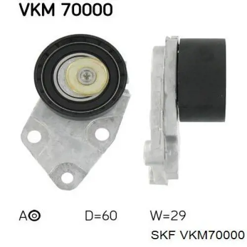 VKM 70000 SKF tensor de la correa de distribución