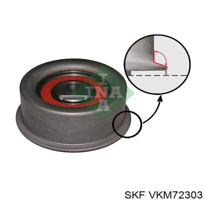 VKM 72303 SKF polea tensora, correa dentada, bomba de alta presión