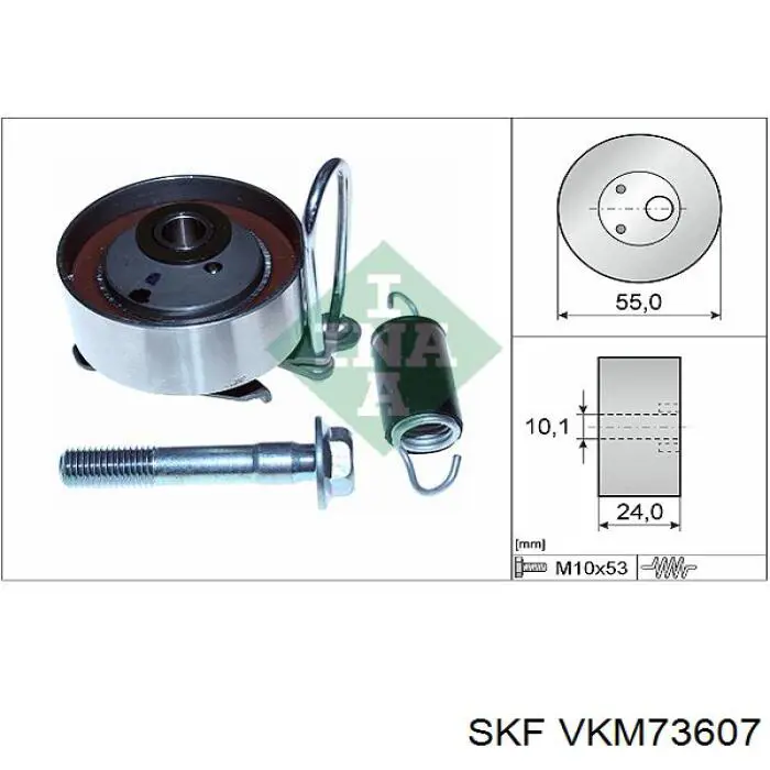 VKM73607 SKF rodillo, cadena de distribución