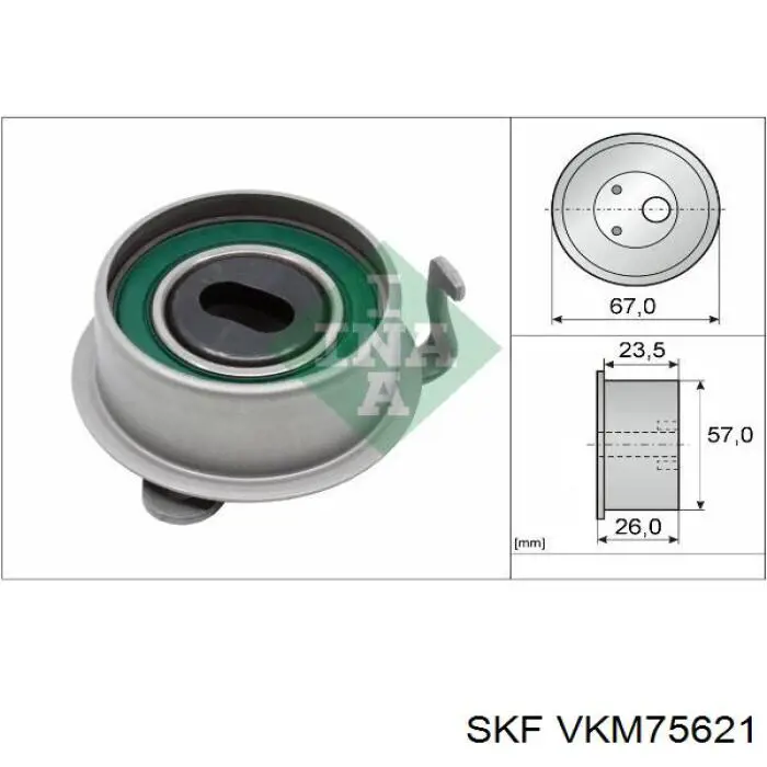 Tensor de la correa de distribución SKF VKM75621 precio, desde 14,07 EUR