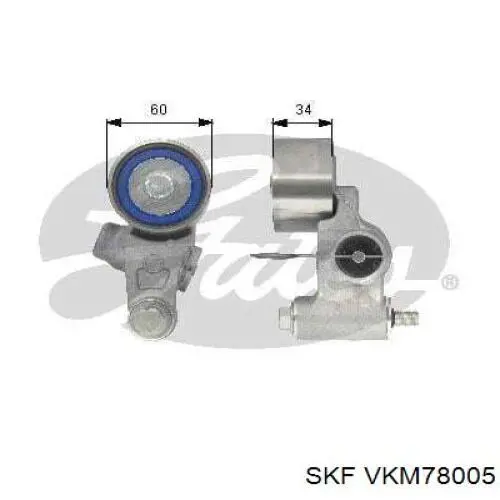 VKM 78005 SKF tensor de correa, correa poli v