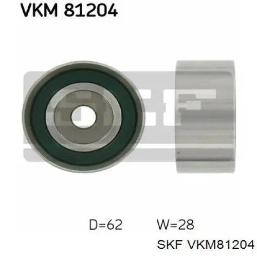 VKM 81204 SKF rodillo intermedio de correa dentada
